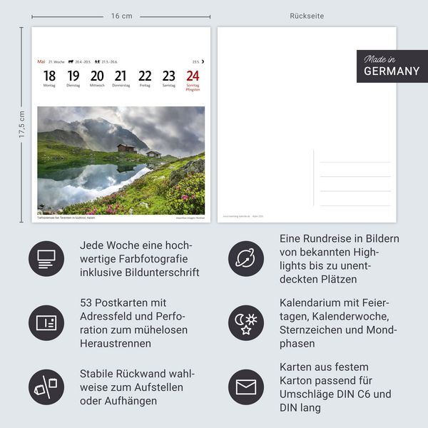 Ostseeküste Sehnsuchtskalender 2026 - Wochenkalender Mit 53 Postkarten 49736914 Produkt Details