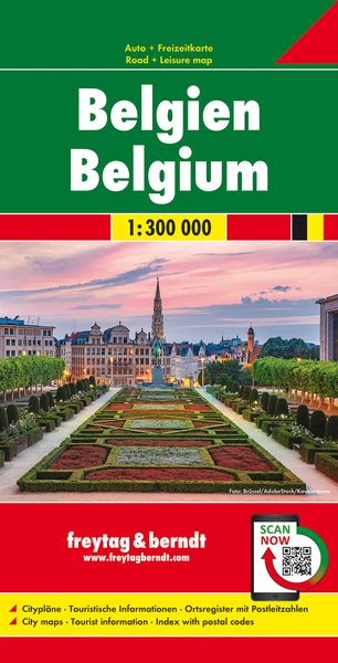 Belgien, Autokarte 1:300.000