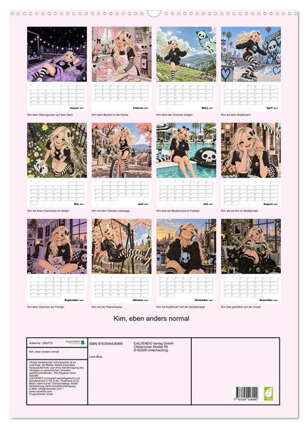 Produktbild: Kim, eben anders normal (Wandkalender 2027 DIN A2 hoch), CALVENDO Monatskalender