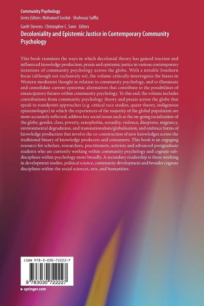 Produktbild: Decoloniality and Epistemic Justice in Contemporary Community Psychology