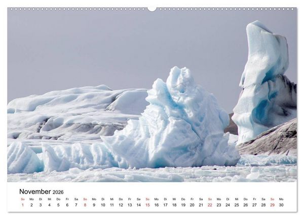 Produktbild: Island Natur pur (Wandkalender 2026 DIN A2 quer), CALVENDO Monatskalender