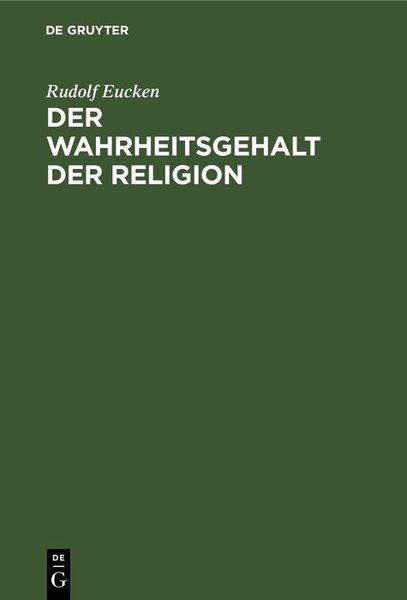 Produktbild: Der Wahrheitsgehalt der Religion