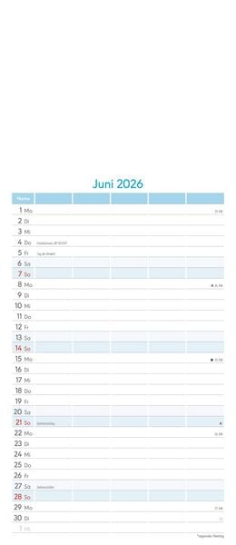 Produktbild: Kreativ-Kalender Familienplaner 2026 - 5 Spalten - 19,5x45 cmFoto, Malen, Basteln - datiert - Kreativkalender - Foto-Kalender - Familienkalender - Wan