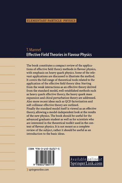 Produktbild: Effective Field Theories in Flavour Physics
