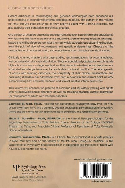 Produktbild: Adult Learning Disorders