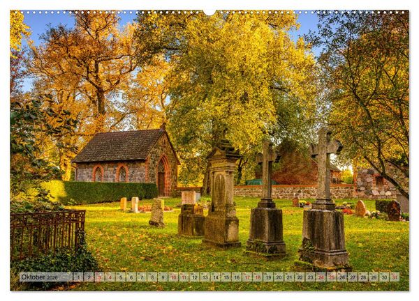 Produktbild: B&ouml;rnicke - Historisches Angerdorf im Barnim (hochwertiger Premium Wandkalender 2026 DIN A2 quer), Kunstdruck in Hochglanz