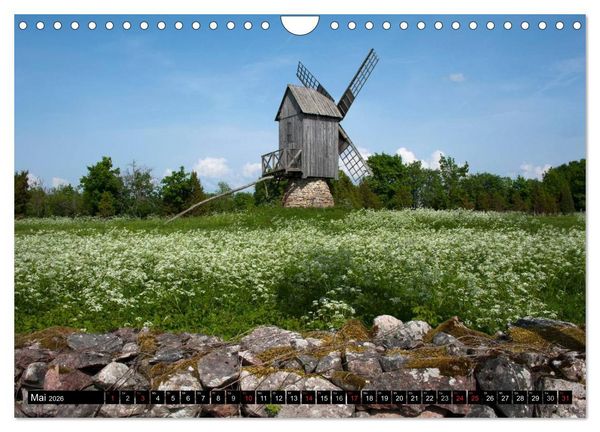 Produktbild: Windm&uuml;hlen in Europa (Wandkalender 2026 DIN A4 quer), CALVENDO Monatskalender