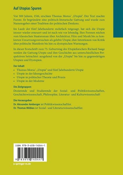 Produktbild: Auf Utopias Spuren