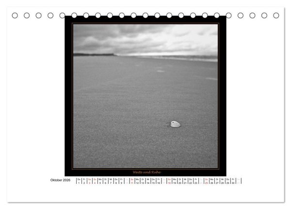Produktbild: Wangerooge in Fine Art (Tischkalender 2026 DIN A5 quer), CALVENDO Monatskalender
