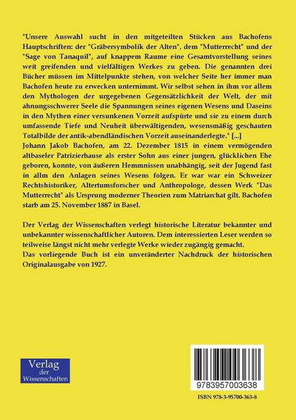 Produktbild: Mutterrecht und Urreligion
