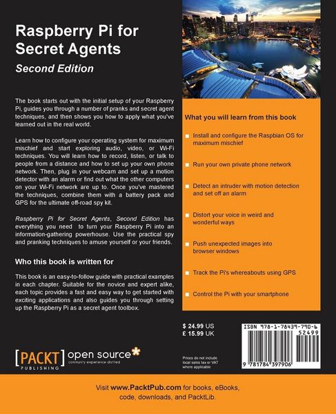Produktbild: Raspberry Pi for Secret Agents - Second Edition