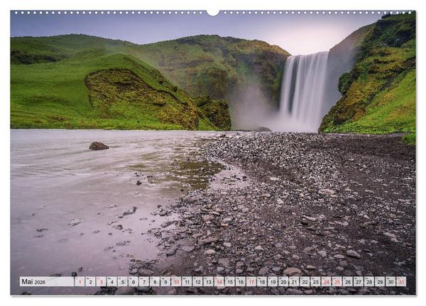 Produktbild: Island - Augenblicke 2026 (hochwertiger Premium Wandkalender 2026 DIN A2 quer), Kunstdruck in Hochglanz