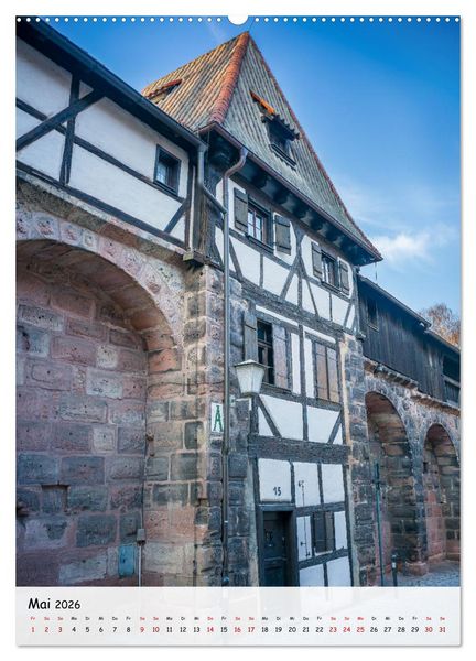 Produktbild: N&uuml;rnberg - Die faszinierende historische Altstadt (hochwertiger Premium Wandkalender 2026 DIN A2 hoch), Kunstdruck in Hochglanz