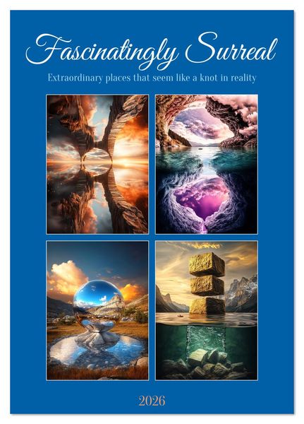 Fascinatingly Surreal (Desk Calendar 2026 DIN A5 portrait), CALVENDO 12 Month DeskCalendar