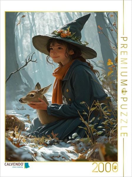 Produktbild: CALVENDO Puzzle Winterzauber der Hexenm&auml;dchen | 2000 Teile Lege-Gr&ouml;&szlig;e 90x67cm Foto-Puzzle f&uuml;r gl&uuml;ckliche Stunden
