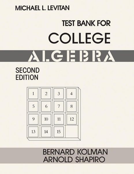 Produktbild: Test Bank for College Algebra