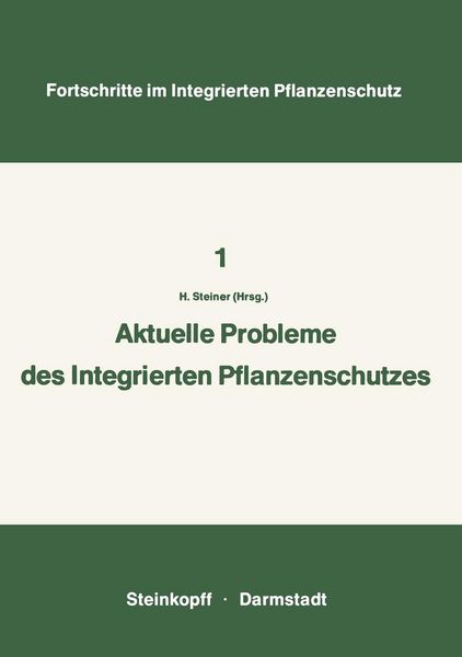 Produktbild: Aktuelle Probleme im Integrierten Pflanzenschutz