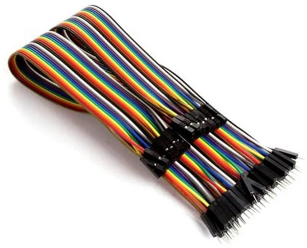 Produktbild: Whadda WPA428 Jumper-Kabel [40x Drahtbr&uuml;cken-Stecker - 40x Drahtbr&uuml;cken-Buchse] 15.00 cm Bunt