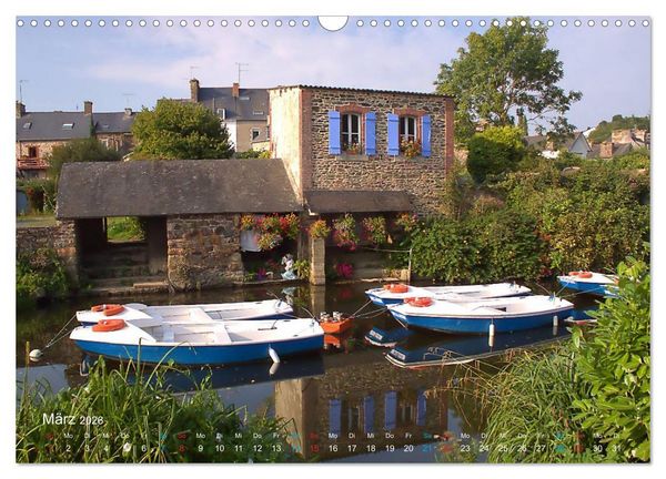 Produktbild: Bretagne - Sehnsucht in Blau (Wandkalender 2026 DIN A3 quer), CALVENDO Monatskalender