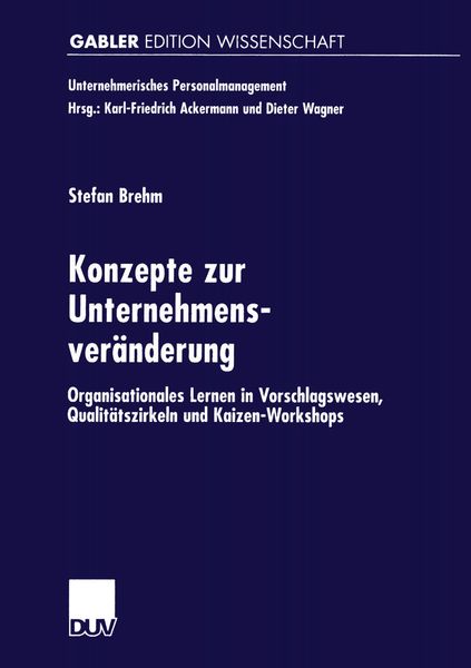Produktbild: Konzepte zur Unternehmensver&auml;nderung