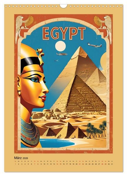 Produktbild: World Travel Poster - nostalgische Reise um die Welt (Wandkalender 2026 DIN A3 hoch), CALVENDO Monatskalender