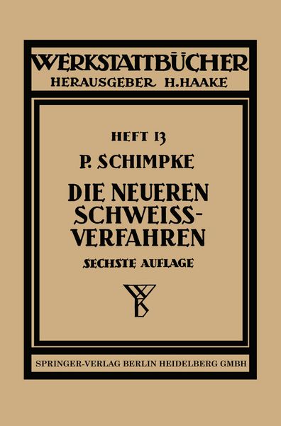 Produktbild: Die neueren Schwei&szlig;verfahren