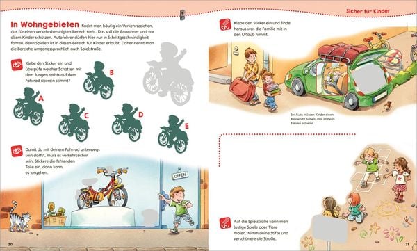 Produktbild: WAS IST WAS Junior Mitmach-Heft Sicher unterwegs im Straßenverkehr
