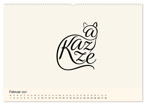 Produktbild: Buchstabentiere (Wandkalender 2027 DIN A2 quer), CALVENDO Monatskalender