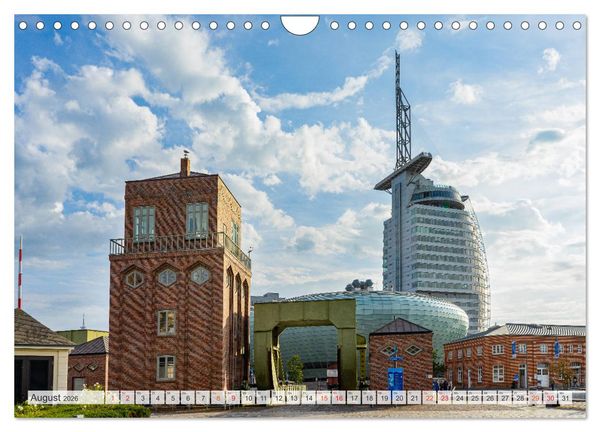 Produktbild: Bremerhaven Stadtansichten (Wandkalender 2026 DIN A4 quer), CALVENDO Monatskalender