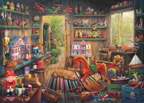 Produktbild: Erwachsenenpuzzle 1000 Teile - Spielzeug von damals
