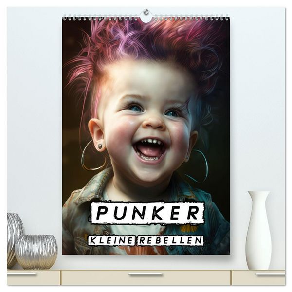 Produktbild: Punker Kleine Rebellen (hochwertiger Premium Wandkalender 2026 DIN A2 hoch), Kunstdruck in Hochglanz