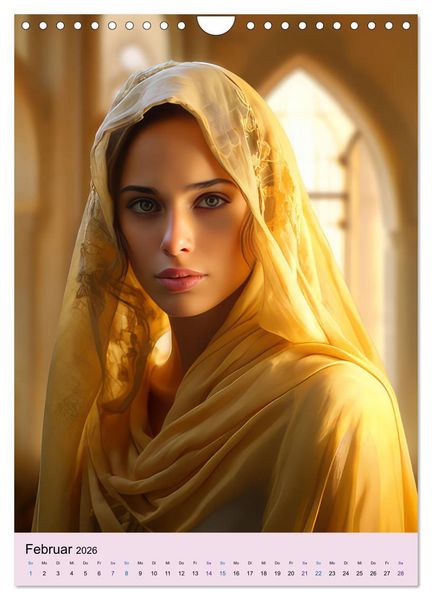 Produktbild: Arabische Prinzessinnen Fantasiebilder (Wandkalender 2026 DIN A4 hoch), CALVENDO Monatskalender