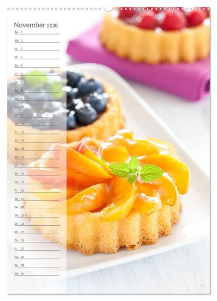 Produktbild: Geb&auml;ck und Kuchen K&uuml;chenplaner (Wandkalender 2026 DIN A2 hoch), CALVENDO Monatskalender