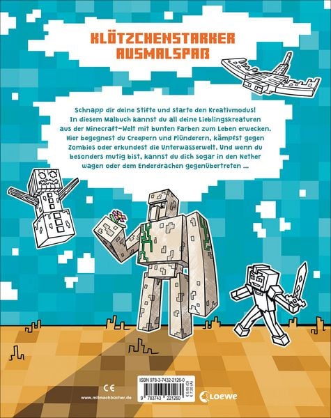 Produktbild: Malbuch f&uuml;r Minecrafter