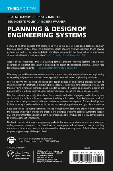 Produktbild: Planning and Design of Engineering Systems