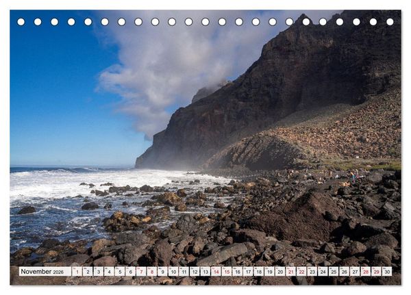 Produktbild: Kanarische Inseln: La Gomera (Tischkalender 2026 DIN A5 quer), CALVENDO Monatskalender