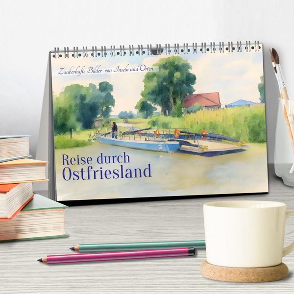 Produktbild: Reise durch Ostfriesland (Tischkalender 2026 DIN A5 quer), CALVENDO Monatskalender