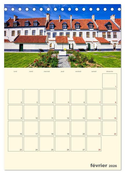 Produktbild: Comt&eacute; belge de Flandre (Calendrier de bureau 2026 DIN A5 horizontal), CALVENDO calendrier mensuel