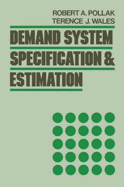 Produktbild: Demand System Specification and Estimation