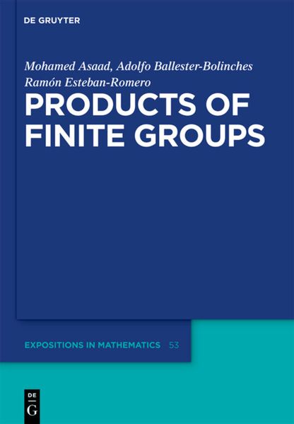 Produktbild: Products of Finite Groups