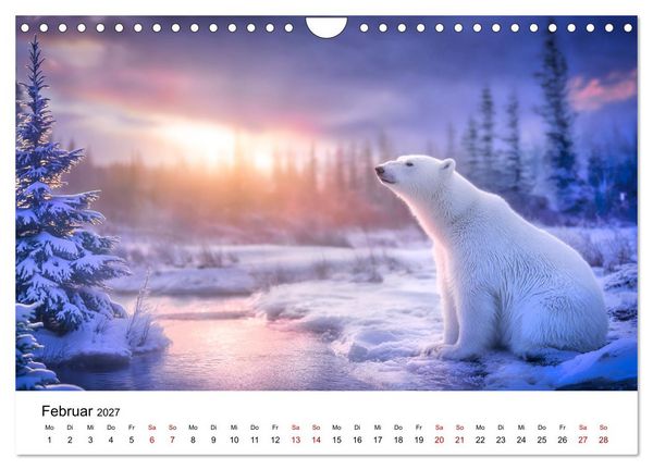 Produktbild: K&ouml;nige des Nordens - Begegnungen mit Eisb&auml;ren (Wandkalender 2027 DIN A4 quer), CALVENDO Monatskalender