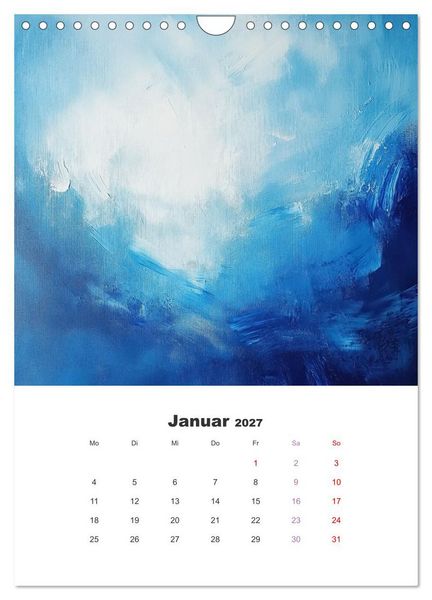 Produktbild: Abstrakte KI-Kunstwerke - Farbenfrohe Kunstmomente f&uuml;r das ganze Jahr (Wandkalender 2027 DIN A4 hoch), CALVENDO Monatskalender