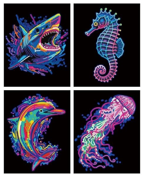 Produktbild: DOTZIES BY DIAMOND DOTZ - Diamond Painting Neon Meerestiere