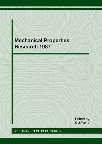 Produktbild: Mechanical Properties Research 1987