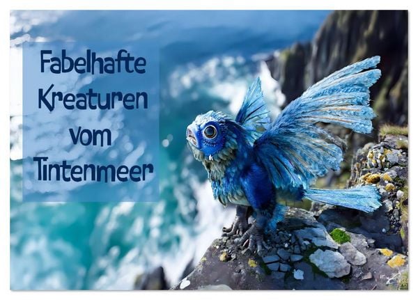 Produktbild: Fabelhafte Kreaturen vom Tintenmeer (Tischkalender 2026 DIN A5 quer), CALVENDO Monatskalender