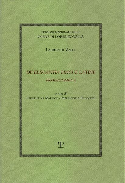 Produktbild: De elegantia lingue latine. Prolegomena