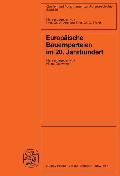 Produktbild: Europ&auml;ische Bauernparteien im 20. Jahrhundert
