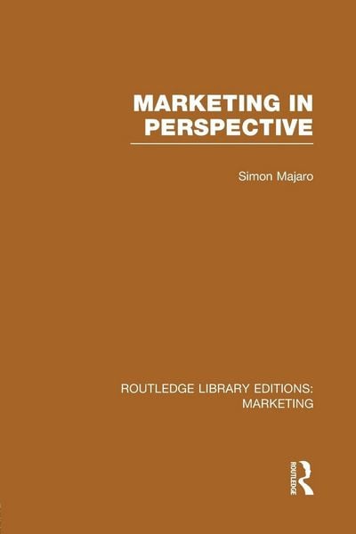 Produktbild: Marketing in Perspective (RLE Marketing)