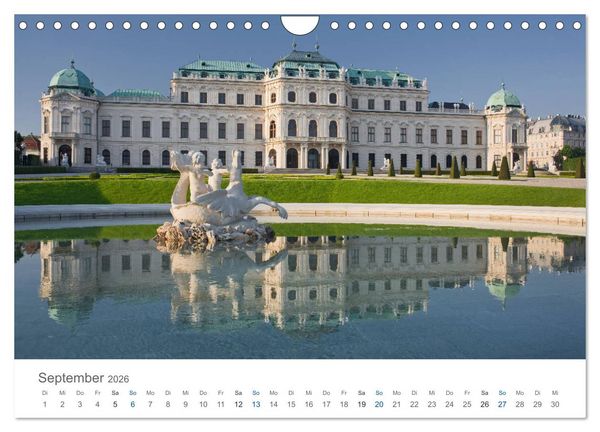 Produktbild: Traumhaftes Wien 2026 (Wandkalender 2026 DIN A4 quer), CALVENDO Monatskalender