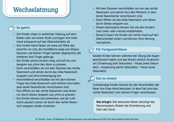 Produktbild: 30 Bildkarten f&uuml;r Selbstregulation und innere Balance